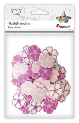 Naklejka (nalepka) Craft-Fun Series piankowe kwiaty Titanum (7519) Titanum