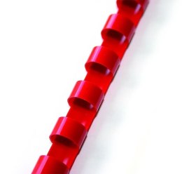 Grzbiety do bindowania plastikowe 32 mm czerwone Argo