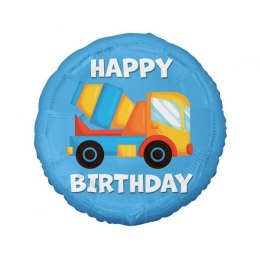 Balon foliowy Godan Happy Birthday ciężarówka 18cal (FG-OBBT) Godan