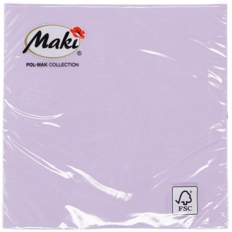 Serwetki lawendowy papier [mm:] 330x330 Pol-mak (45) Pol-mak