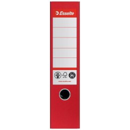 Segregator dźwigniowy Esselte No.1 neutralny pod względem emisji CO2 A4 75mm czerwony (627568) Esselte