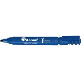 Marker permanentny Titanum, niebieski 1,0-4,2mm ścięta końcówka (PY1026-02) Titanum