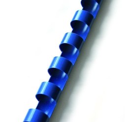 Grzebiety do bindowania plastikowe 8 mm niebieskie (405083) Argo