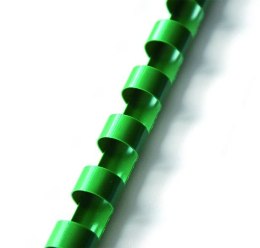 Grzbiety do bindowania plastikowe 22 mm zielone Argo