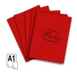 Brystol Protos A1 A1 czerwony ciemny 160-180g 20k [mm:] 610x860 Protos