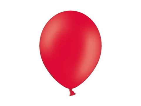Balon gumowy Partydeco pastelowy 100 szt czerwony 12cal (12P-001) Partydeco