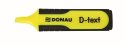Zakreślacz Donau D-Text, żółty 1,0-5,0mm (7358001PL-11) Donau