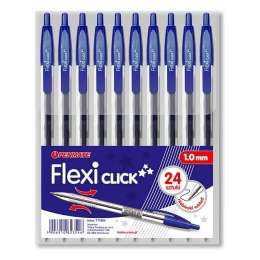 Długopis Penmate FLEXI Click niebieski 1,0mm (TT7984) Penmate