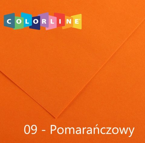 Brystol Canson Colorline 09 pomarańczowy 150g 10k [mm:] 500x650 (31074S054) Canson