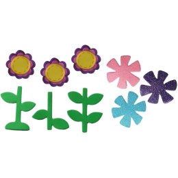 Naklejka (nalepka) Craft-Fun Series piankowe kwiatki i łodygi Titanum (EB672) Titanum