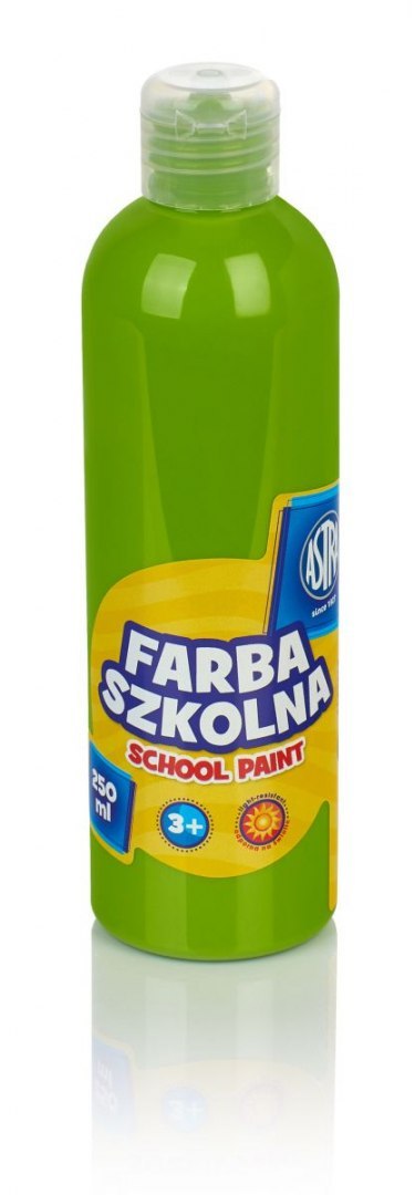 Farby plakatowe Astra szkolne kolor: limonkowy 250ml 1 kolor. Astra